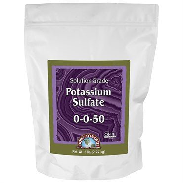 Down to Earth Solution Grade Potass Sulfate 0 - 0 - 50 - BetterGrow Hydro
