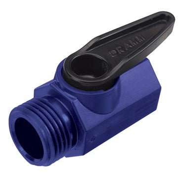 Dramm QAV Shut Off Valve Blue Plastic - BetterGrow Hydro