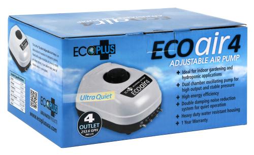 Eco Air 4 Four Outlet Pump - BetterGrow Hydro