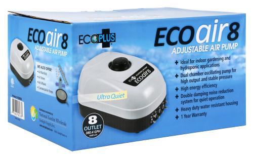 Eco Air 8 Eight Outlet Pump - BetterGrow Hydro