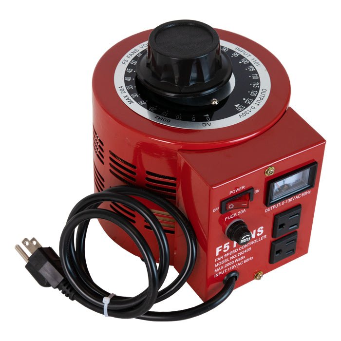 F5 Dual Outlet Variable Voltage Speed Controller (20A 2000W 2kV) - BetterGrow Hydro