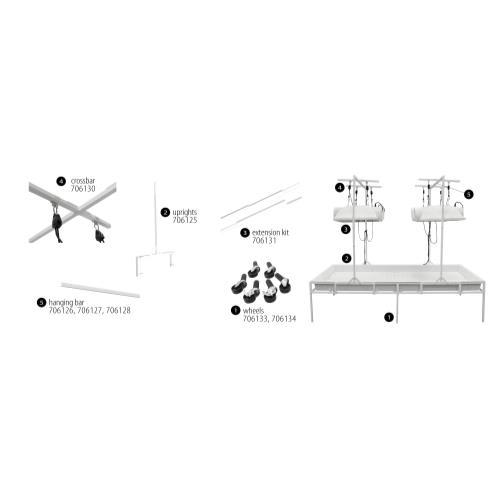 Fast Fit Height Reduction Kit 4 in Leg - 6 Pcs - BetterGrow Hydro