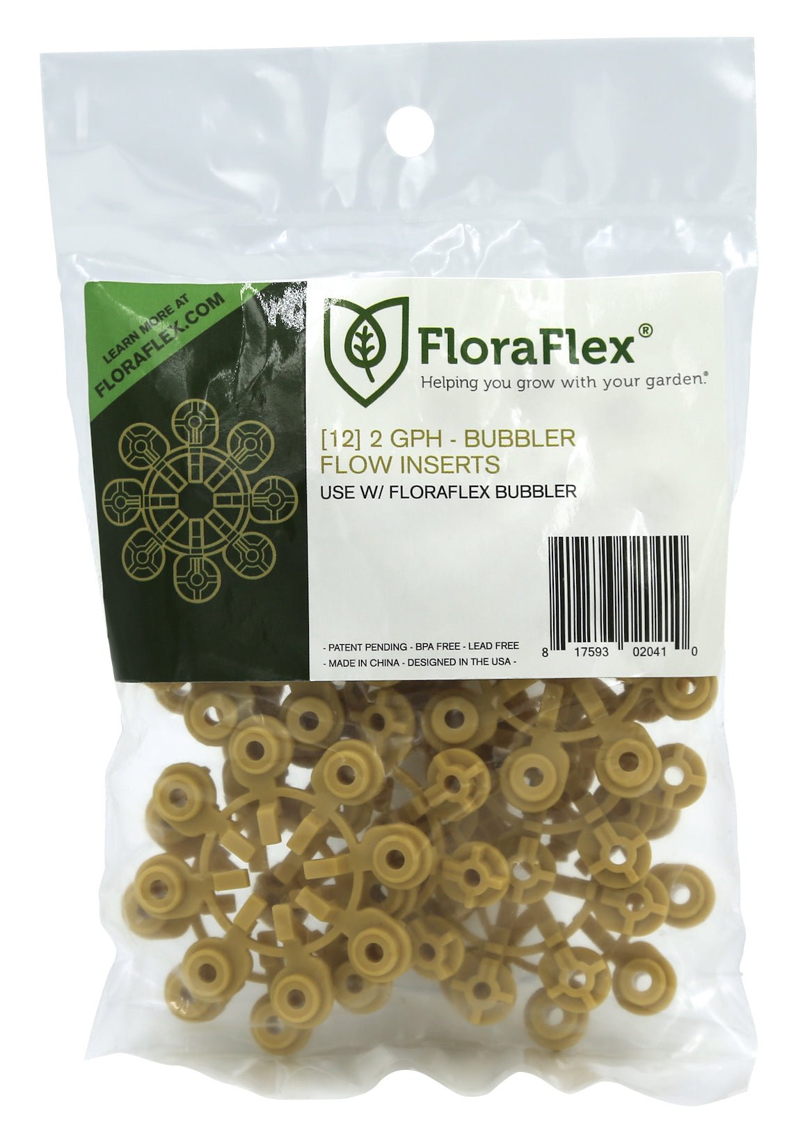 FloraFlex Bubbler Flow Insert - 2 GPH YELLOW (pack of 12) - BetterGrow Hydro