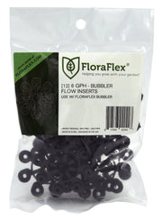 FloraFlex Bubbler Flow Insert - 6 GPH BLACK (pack of 12) - BetterGrow Hydro