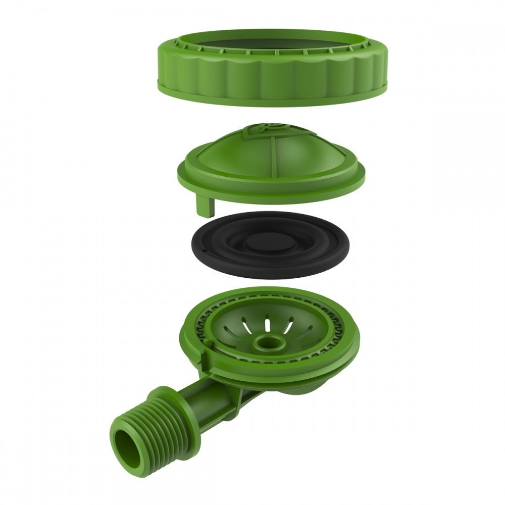 FloraFlex Micro Drip 16 - 17mm Lateral Flush Valve 1/2" NPT w/ 3/4" FPT Adapter - BetterGrow Hydro