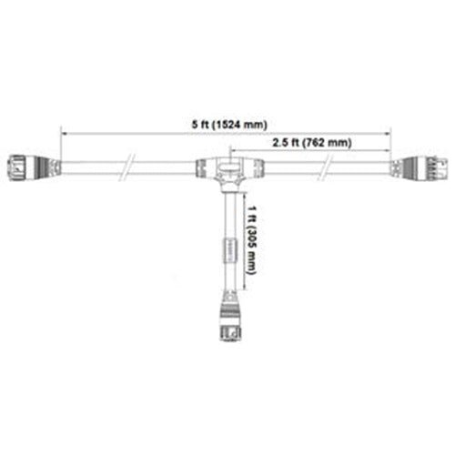 Fluence AC FLEX 1 - Tee Branch Circuit Cable - 10' - BetterGrow Hydro