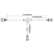 Fluence AC FLEX 1 - Tee Branch Circuit Cable - 5' - BetterGrow Hydro