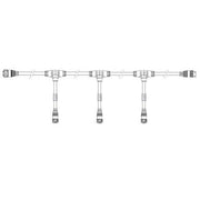 Fluence AC FLEX 3 - Tee Branch Circuit Cable - 15' - BetterGrow Hydro