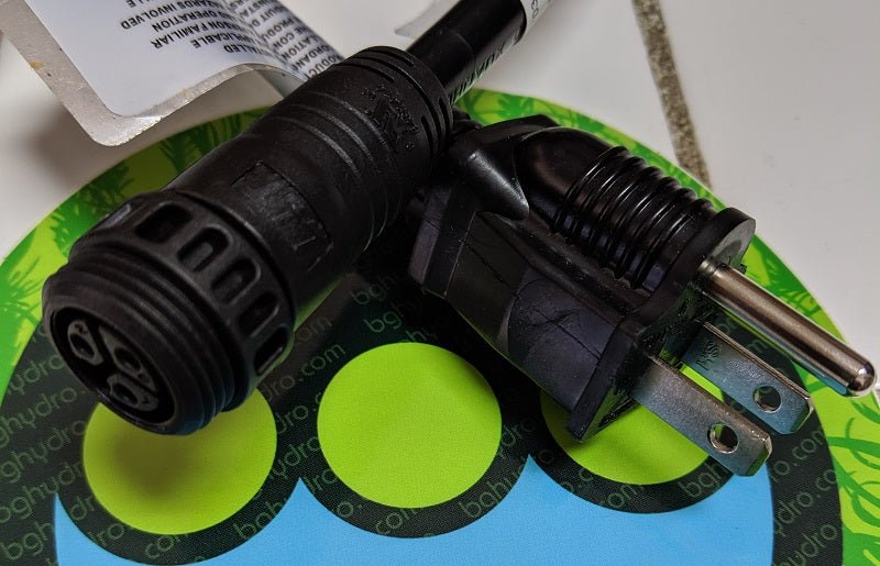 Fluence AC Power Cord - Twist Lock - 6' NEMA 5 (120v) - BetterGrow Hydro