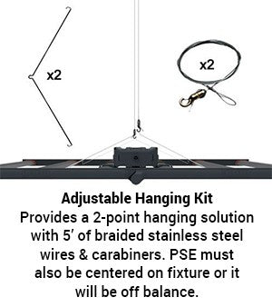 Fluence Mount for SPYDR 2 Fixtures - Adjustable Hanging Kit - BetterGrow Hydro