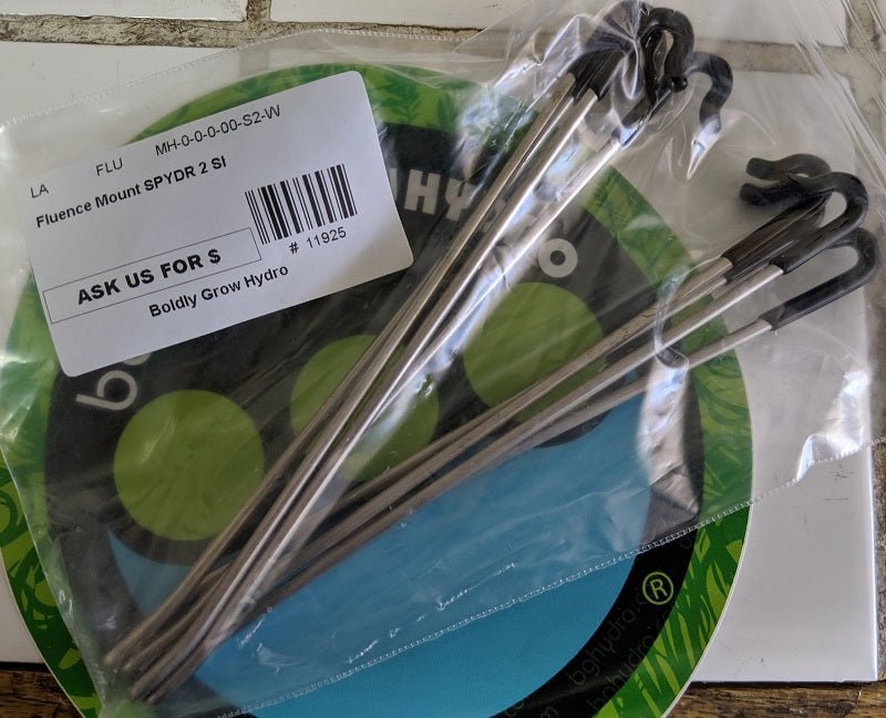 Fluence Mount for SPYDR 2 Fixtures - Short V Hooks - BetterGrow Hydro