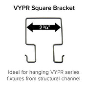 Fluence Mount for VYPR Fixtures - Square Brackets - BetterGrow Hydro