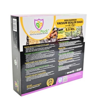 GardaPack Clear/Black Vacuum Seal Bags - High - Barrier - 11" x 24" - 50 pk - BetterGrow Hydro