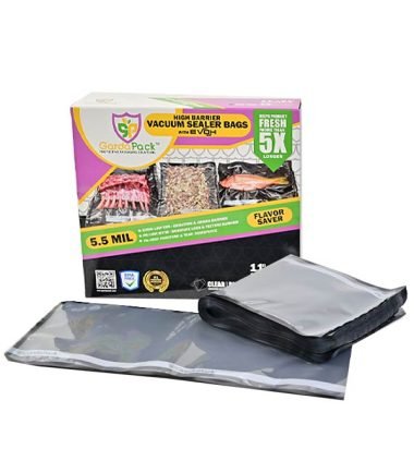 GardaPack Clear/Black Vacuum Seal Bags - High - Barrier - 11" x 24" - 50 pk - BetterGrow Hydro