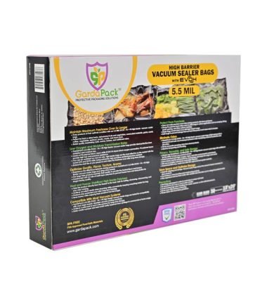 GardaPack Clear/Black Vacuum Seal Bags - High - Barrier - 15" x 20" - 50 pk - BetterGrow Hydro