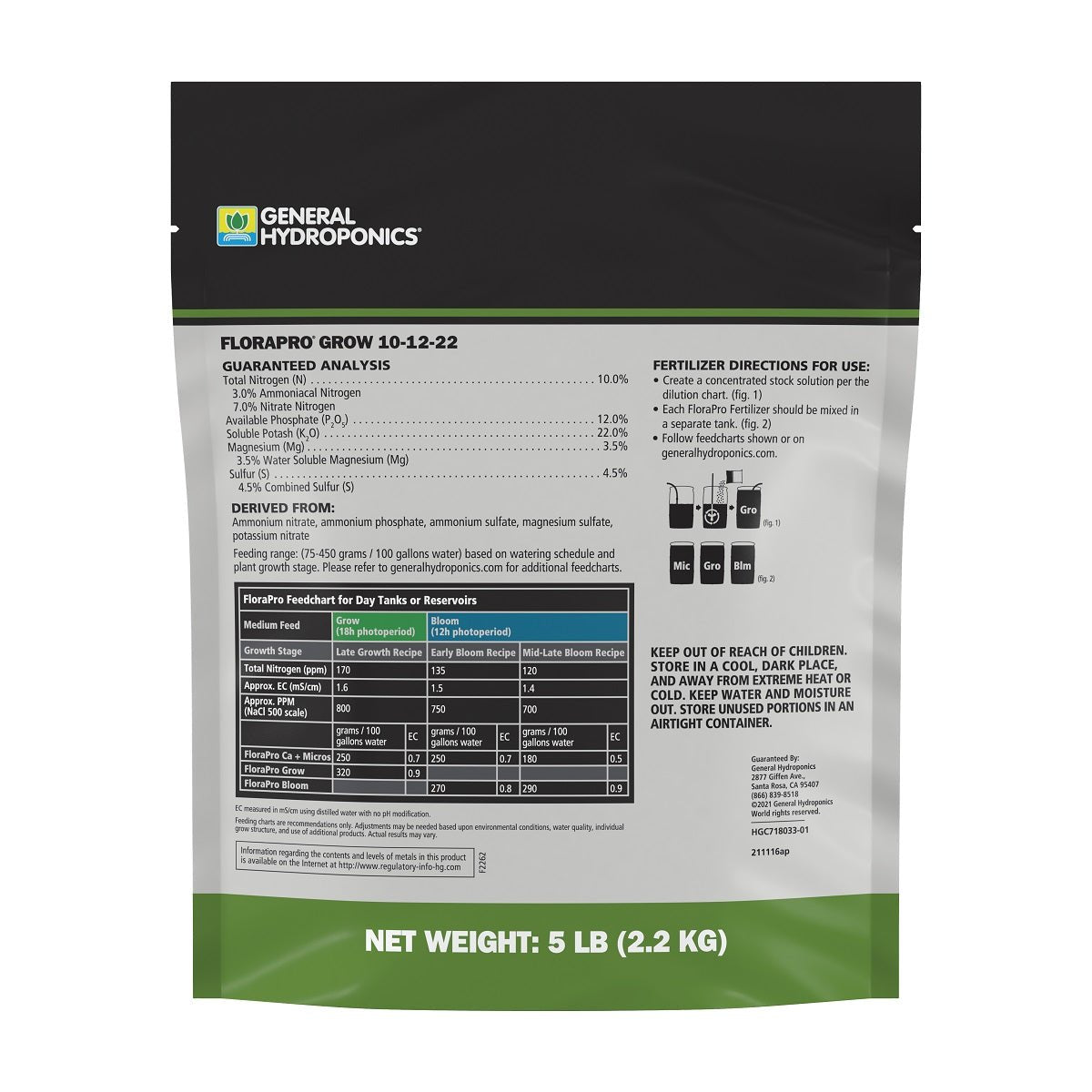 General Hydroponics FloraPro Grow - BetterGrow Hydro