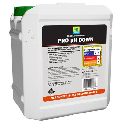 General Hydroponics PRO pH Down 2.5 gal - BetterGrow Hydro
