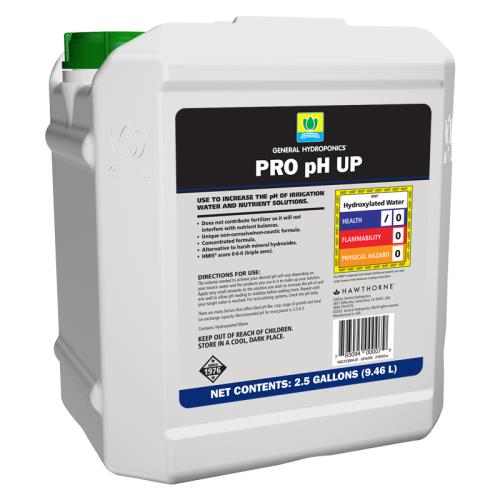 General Hydroponics PRO pH Up 2.5 gal - BetterGrow Hydro