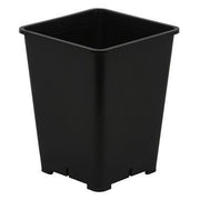 Gro Pro 6in x 6in x 8in Premium Square Pot Black - BetterGrow Hydro