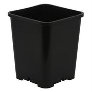 Gro Pro 7in x 7in x 9in Premium Square Pot Black - BetterGrow Hydro