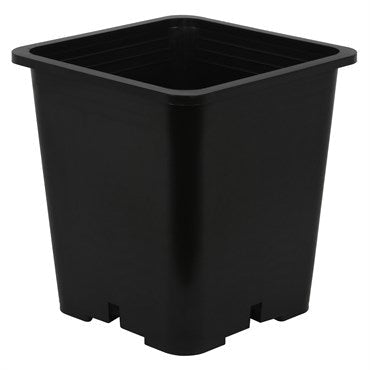 Gro Pro 9in x 9in x 10.5in Premium Square Pot Black - BetterGrow Hydro