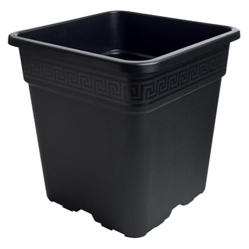 Gro Pro Black Square Pot 1/2 Gallon - BetterGrow Hydro