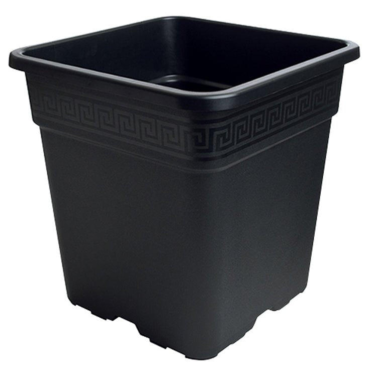 Gro Pro Black Square Pot 5 Gallon - BetterGrow Hydro