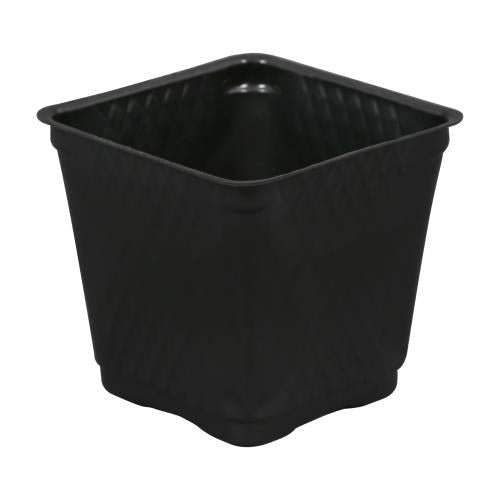 Gro Pro Square Plastic Pot Black 3.5 in - Case of 1375 - BetterGrow Hydro