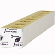 Grodan Gro-Block Improved GR4 - Small 3" (3x3x2.6) w/Hole - Strip - Carton (384/Carton) - BetterGrow Hydro