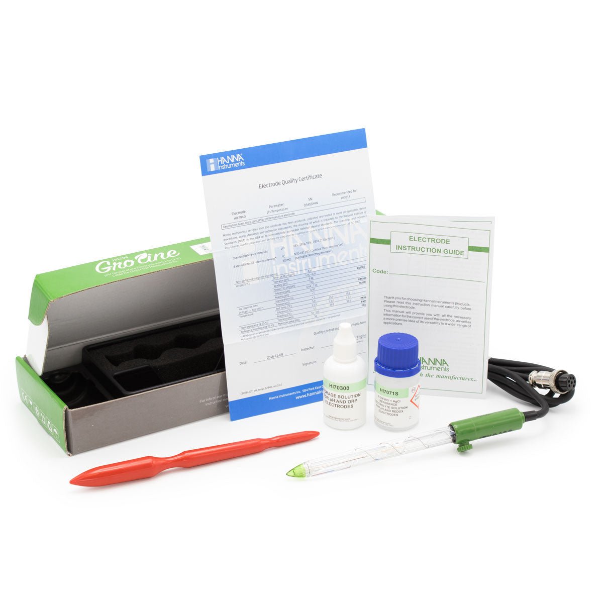 Groline Direct Soil and Soilless Media pH electrode for HI9814 - BetterGrow Hydro