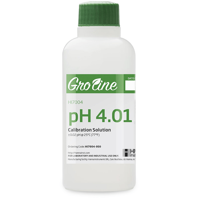 GroLine pH 4.01 Calibration Solution - 500ml - BetterGrow Hydro