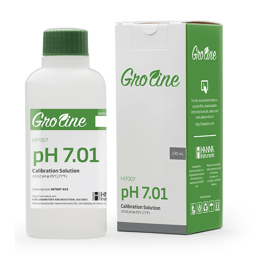 Groline pH 7.01 Calibration Solution - 230ml - BetterGrow Hydro
