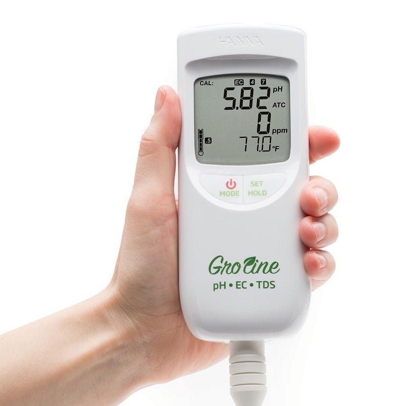 GroLine Waterproof Portable pH/EC/TDS/Temperature Meter - BetterGrow Hydro