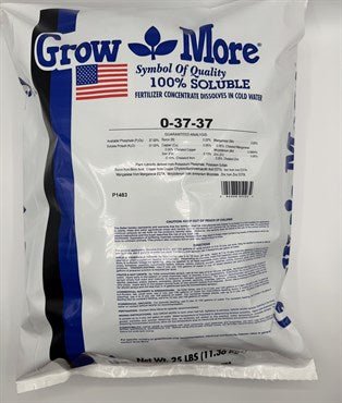 Grow More 25 0-37-37 - BetterGrow Hydro
