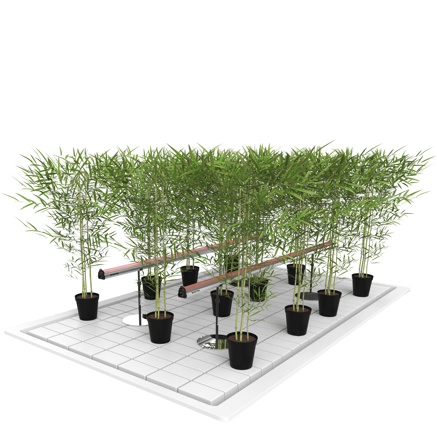 Grow Pros 4' Under Canopy Light - Model 2 - 80% Deep Red Spectrum - 2 - PACK - BetterGrow Hydro