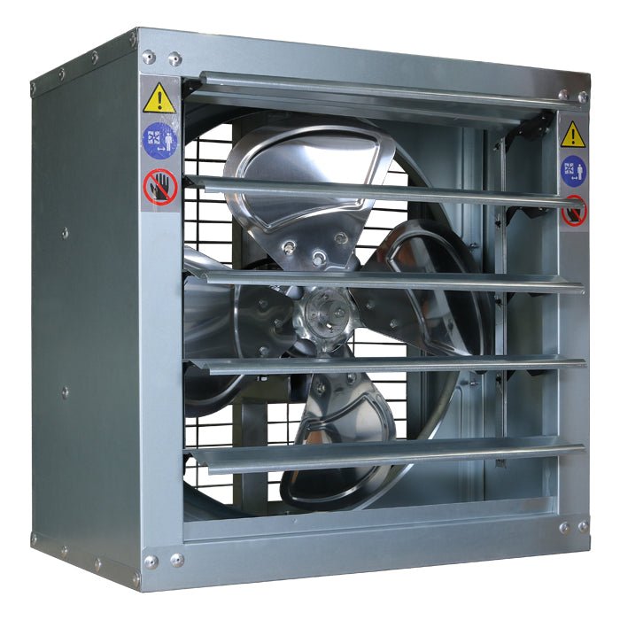 GROW1 Greenhouse Belt Driven Fan w/ Shutter 24in - BetterGrow Hydro