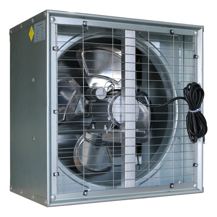 GROW1 Greenhouse Belt Driven Fan w/ Shutter 24in - BetterGrow Hydro