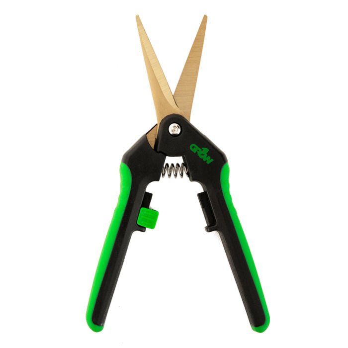 Grow1 Titanium Trimming Shears, 3 1/4" Straight Blade scissors - BetterGrow Hydro