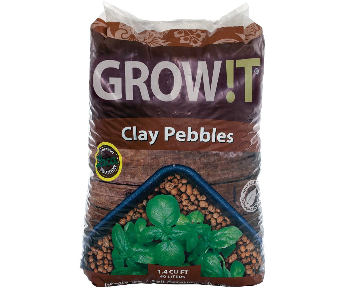 GROW!T Clay Pebbles - 4 - 16 mm - 40 L - BetterGrow Hydro
