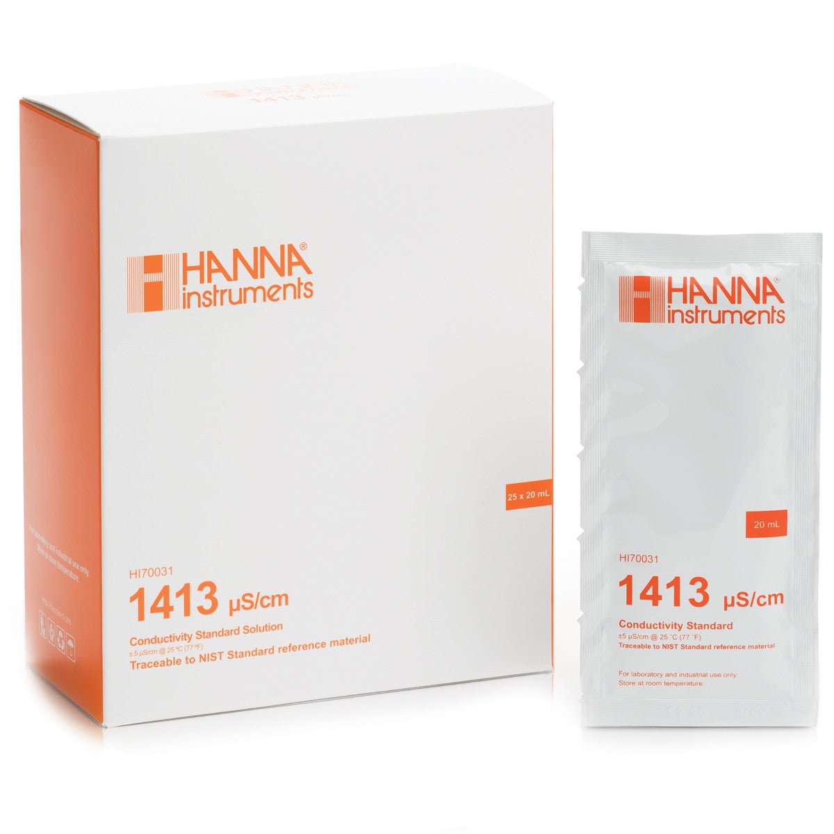 Hanna 1413 mS/cm Calibration Solution - 20ml Sachet - BetterGrow Hydro