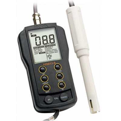 Hanna pH/EC/TDS/Temp Portable Meter - BetterGrow Hydro