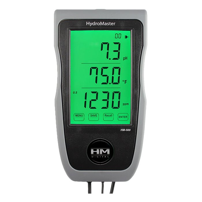 HM Digital Hydromaster 500 - Continuous pH/TDS/EC/Temp meter - BetterGrow Hydro