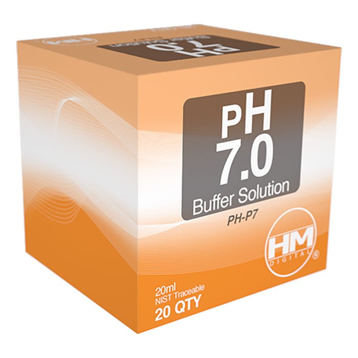 HM Digital pH 7.0 buffer solution - 20 packets of 20 ml - BetterGrow Hydro