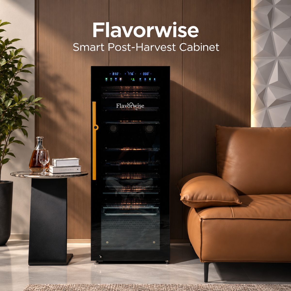 FlavorWise Smart Drying and Curing Cabinet for Post-Harvest Processing