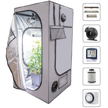 Hort2O 3'x3'x5'11" Grow Tent Kit - BetterGrow Hydro