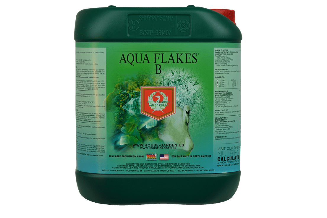 House & Garden Aqua Flakes B - 5 liter - BetterGrow Hydro