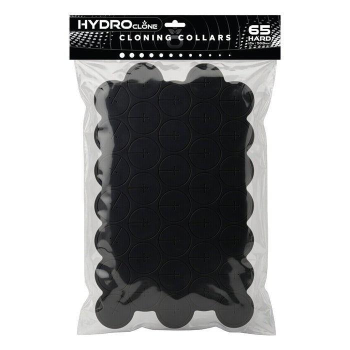 Hydro Clone Cloning Collars Black Hard (65pcs/Pack) - BetterGrow Hydro