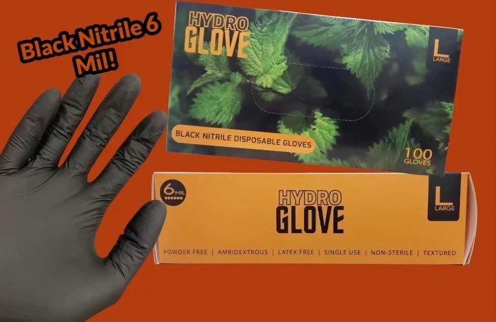 Hydroglove 5 - 6 mil Nitrile Gloves - Small - BetterGrow Hydro