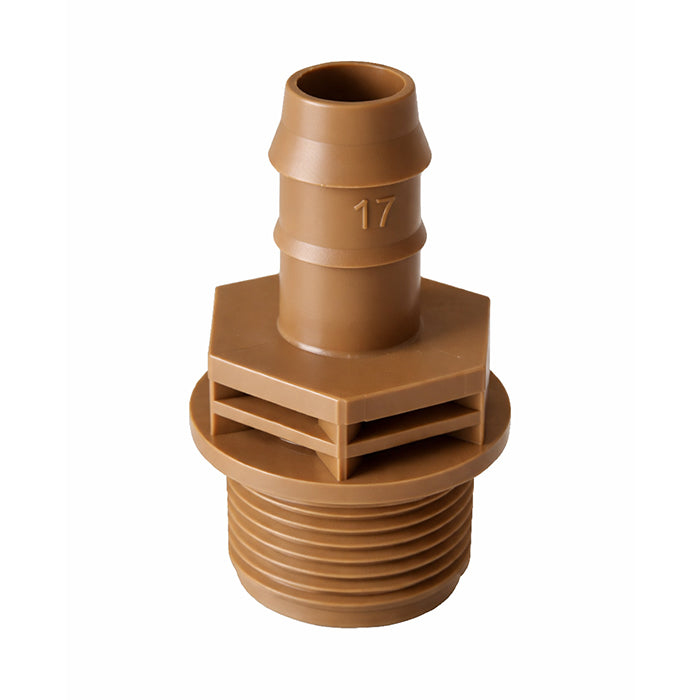 GROW1 3/4" MPT Male Thread Connector 17mm Adapter (25pcs/Pack)