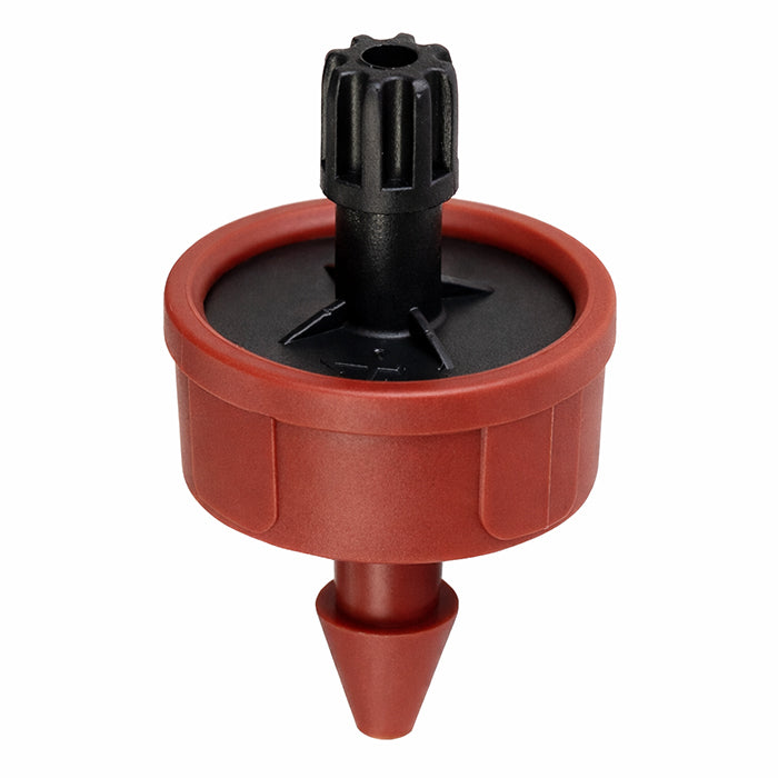 GROW1 Pressure Compensating Junior Dripper w/ LCNL 1.0GPH Black/Red (250pcs/Pack)